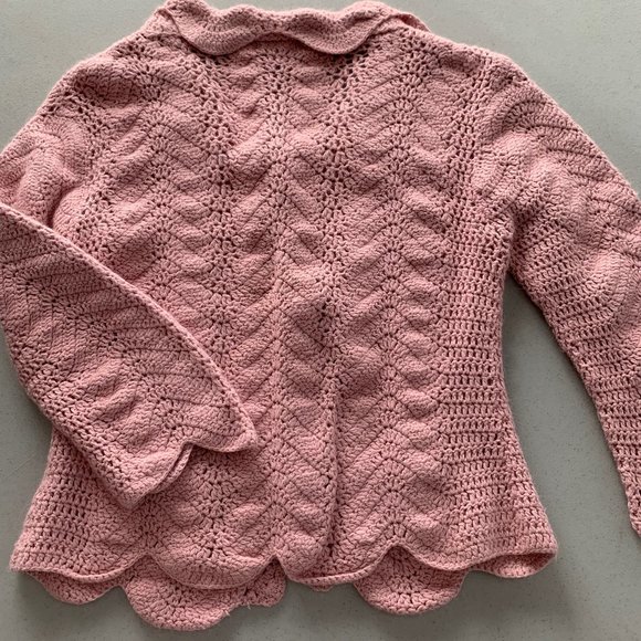 Pink Cropped Cardigan - Picture 5 of 6